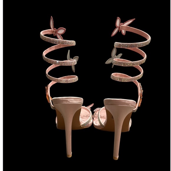 New Azalea Wang Size 8 Zarya Pink Sandals - Picture 9 of 11